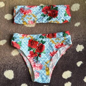 Strapless High Waisted Bikini